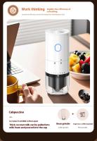 Molino De Café Eléctrico Cerámico Ajustable Para Uso Doméstico Y Al Aire Libre Con Tapa Desmontable Para Agregar Granos De Café - details 15