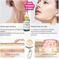 MISTIK  Equipo Masajeador Rejuvenecimiento Facial Papada Arrugas Piel Lifting Antienvejecimiento Hidratacion Con Serum Acid Hyaluro Acne Colageno Belleza Mujer Cara Cuello Papada Terapia con EMS 42° Temperatura Vibracion Sonica Led MISTIK BEAUTY MADRID - details 1