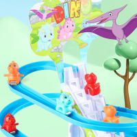 Juego Educativo Temprano 3PCS Juguetes De Animales Para Niños Mayores De 3 Años Pato/Cerdo/Dinosaurio/Pinguino Subir Escaleras - details 7