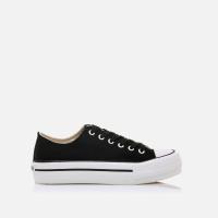 Zapatillas de lona mujer MUSTANG 60173 BLACK BASQUET LONA NEGRO 36177 XLV - details 0