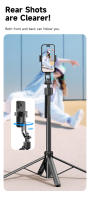 Bastón Selfie 360° Con Control Remoto Bluetooth Seguimiento Inteligente Anti Vibración Tripode Fotografía Automática Para Smartphones Y Cámara De Acción - details 9