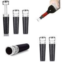 Tapa De Vino Reutilizable Con Bomba De Vacío Incorporada SUNFILI Sellador De Botella De Vidrio Silicona Antirotura Ahorro De Vino - details 0