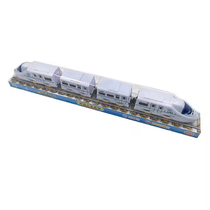 Tren de juguete sin vías, tren de plástico para bebés, modelo de tren de alta velocidad, juguete realista, juguete con volteretas, modo tren de alta velocidad - 1
