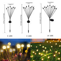 Luces Solares Firefly Impermeables Para Jardín Y Paisaje Decoración De Fiestas 6/8/10L Luz De Jardín Moderna Instalación Por Asamblea - details 2