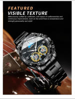 Reloj De Cuarzo Para Hombre BINBOND Lujo Deportivo Militar Casual Con Dial Decorativo Resistente Al Agua De Acero Inoxidable Estilo Business - details 9