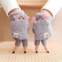 Guantes De Navidad Con Reino Para Mujeres Y Niñas Estilo Plegable Mitad Dedo Llenos De Terciopelo Y Poliéster Unisex - details 18