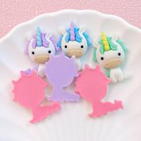 10Pcs Cabochones De Resina Planos Con Serie De Unicornio Cartoon Lindo Para Manualidades Y Decoración De Joyería DIY - details 6
