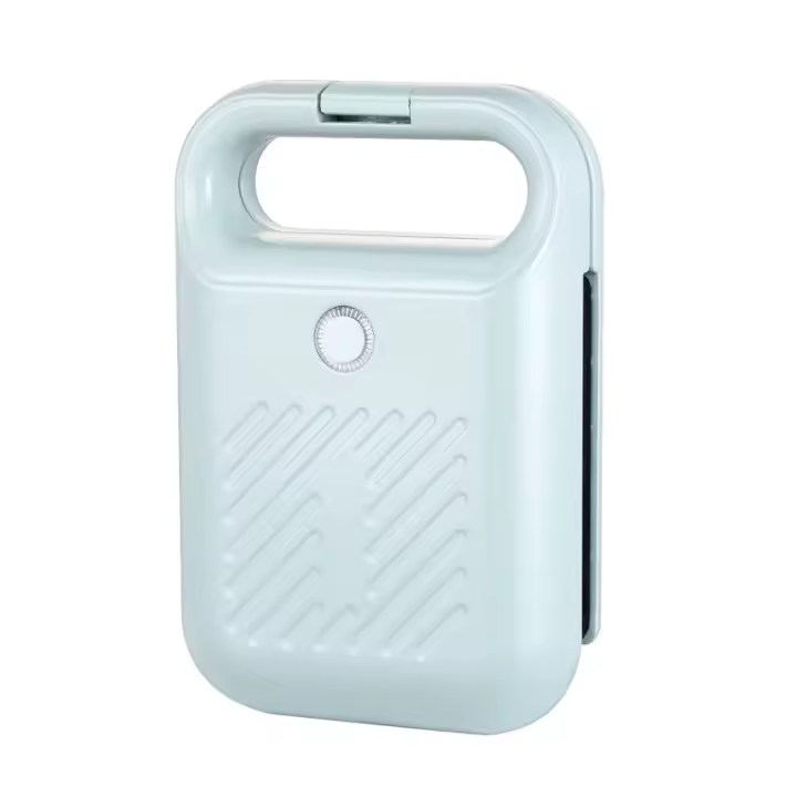 Sandwichera y tostadora portátil de alta potencia con revestimiento antiadherente, fácil de limpiar, calentamiento rápido, máquina para desayunar, diseño compacto, placa antiadherente, ideal para queso a la parrilla, filetes, etc. - 1