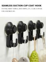Ganchos De Succión Fuerte Para Puerta Y Pared Ganchos De Toalla Multiusos Adhesivos Y De Ventosa Para Ropa Y Toallas Blanco Y Negro - details 2