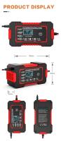 Cargador de batería de coche totalmente automático de 12 V y 6 A con pantalla LCD digital. Cargadores de reparación Power Pulse. Cargadores de batería de plomo-ácido húmedos y secos. - details 13