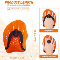 1 Par De Palas De Entrenamiento De Natación Guantes De Snorkel Y Escuba Diving Ajustables Con Correas De Silicona Para Deportes Adultos - details 4