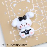 10Pcs Cabochones De Resina Planos Con Serie De Oso Gato Perro Dibujos Animados Para Manualidades Joyería Scrapbooking Decoración - details 5