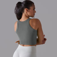 Sujetador Deportivo De 2 Niveles Para Mujer Sexy Yoga Alta Soporte Impacto Deporte Ropa Interior Correr Secado Rápido Top Deporte Gimnasio Con Almohadillas - details 29