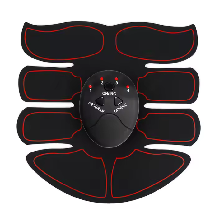 Entrenador Muscular Eléctrico Inalámbrico Para Hombres Y Mujeres 8 Pack 6 Pack Masajeador De Fitness Para Abdominales Material PU ABS Color Negro - 1