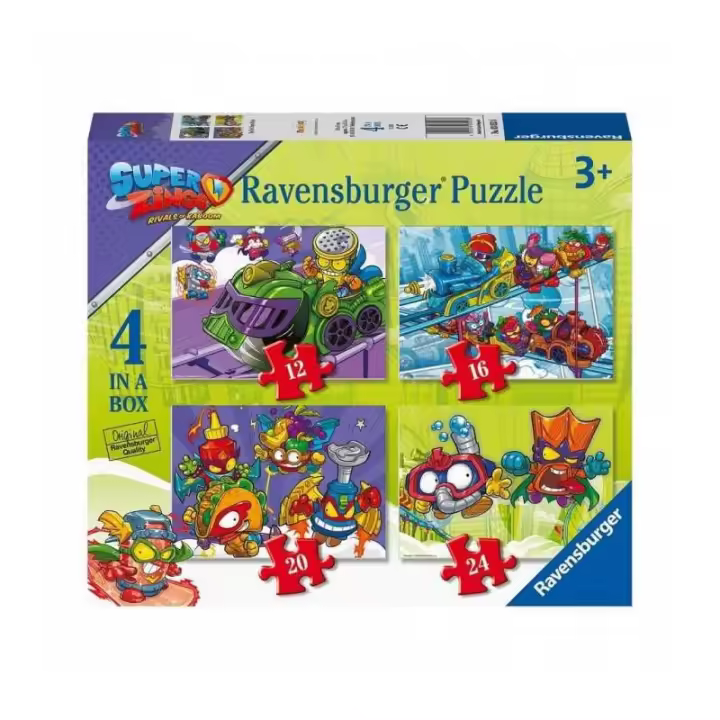 SUPER ZINGS 4 PUZZLES PROGRESIVOS DE RAVENSBURGER - 1