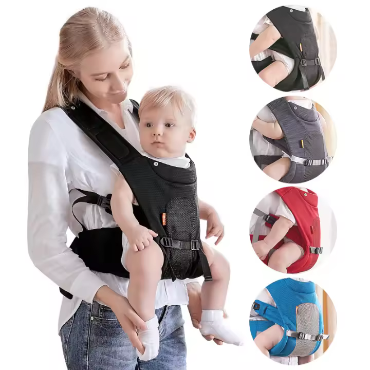 Portabebés para todas las estaciones, portabebés de sujeción frontal, taburete de cintura de doble propósito, artefacto para dormir y sostener al bebé. - 1