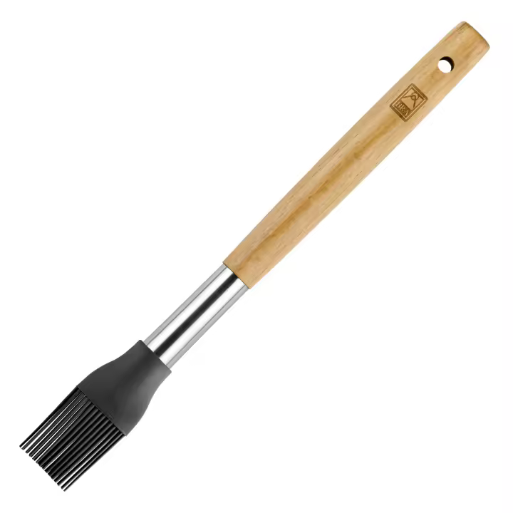 BRA Market - Pincel de Cocina y Resposteria en Acero Inoxidable, Silicona y Madera - 1