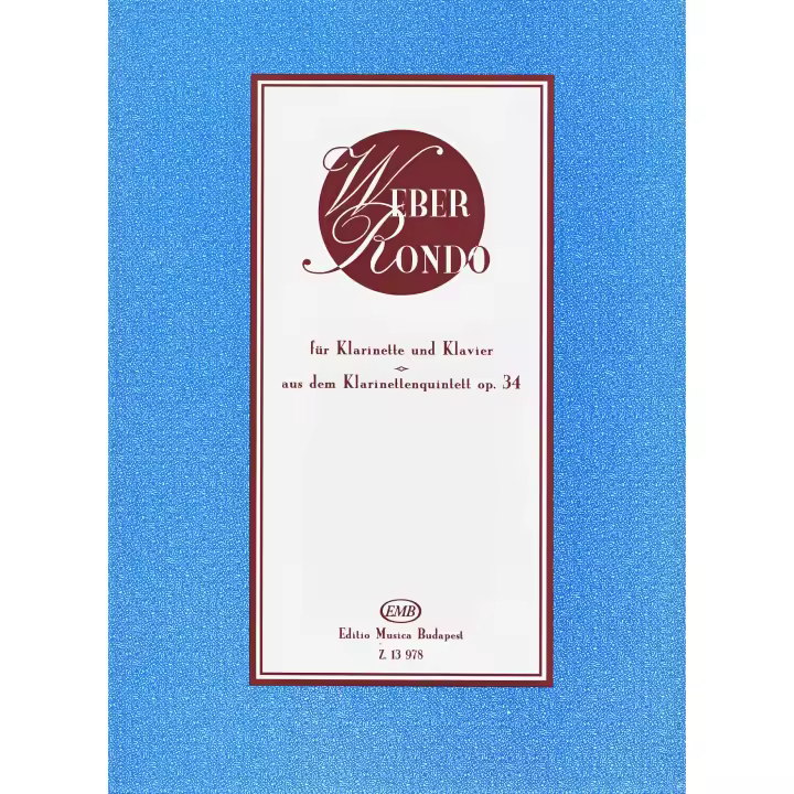 WEBER C.M.-Rondo del Quinteto Op.34 para Clarinete y Piano (Gyenge) - 1
