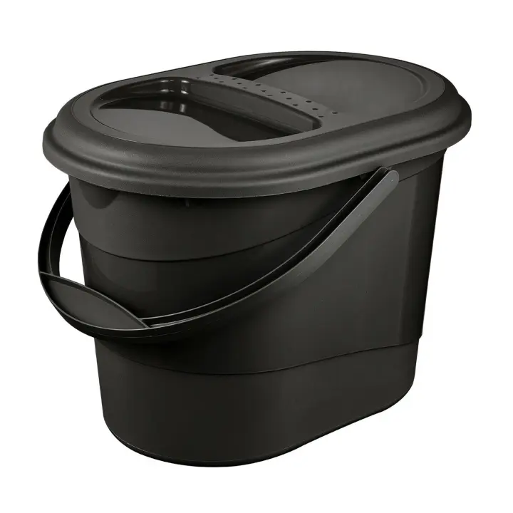 Keeeper Cubo de Basura Ovalado 13 Litros - Clasifica Biorresiduos - Fácil Limpieza - 1