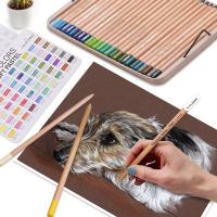 KALOUR Set De Lápices De Colores Profesionales 50/72/180/240/300 Pcs Lápices De Aceite Para Dibujos Y Pintura Artística Suministros Para Colorear - details 61
