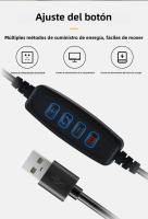 Lámpara De Noche LED Creativa En Forma De Espiral Táctica Con 3 Colores Dimmerable USB Para Decoración De Dormitorio Oficina Escritorio Estilo Moderno - details 5