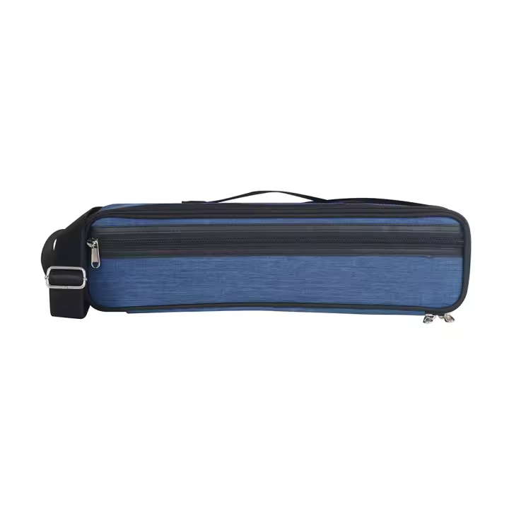 Estuche De Flauta Con 16 Agujeros Bolsa De Viaje Ajustable Con Correa De Instrumento Musical Resistente Al Agua Con Cuero Y Tela De Oxford - 1