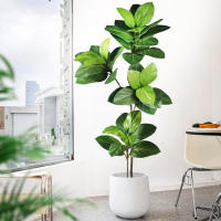 Falsa Hoja De Magnolia Y Ficus 105cm Para Decoración De Jardín Patio Interior Oficina Hoja De Figura Artificial De 41.3 Pulgadas - details 15