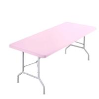 Mantel Rectangular Lavable Para Fiestas Al Aire Libre Y Camping Tamaño 4ft/6ft Elástico Y Ajustable Fabricado En Poliéster/Celulosa - details 10