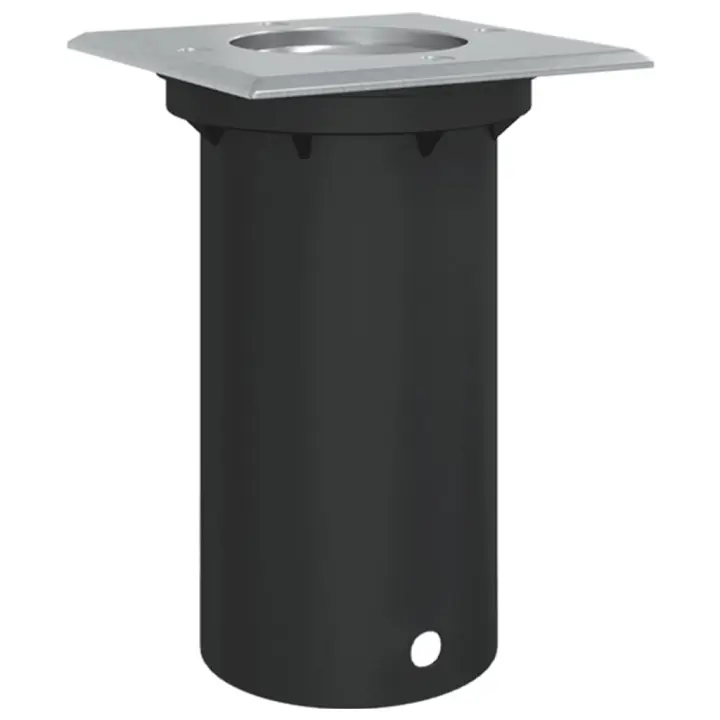 vidaXL Foco de suelo de exterior aluminio negro Forma Cuadrado, Circular - 1