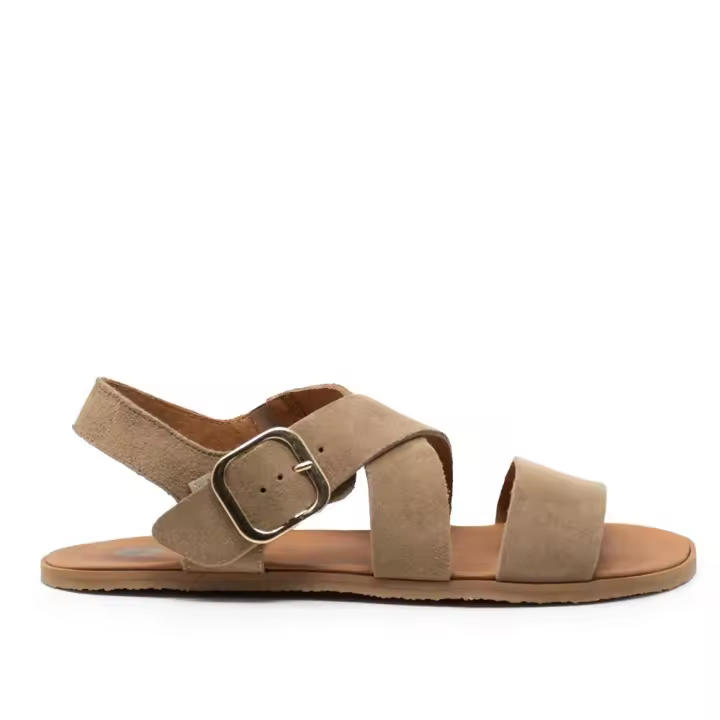 TINA KIZ 9100CAMELLO Sandalias planas de Mujer 36419 25V SANDALIA BAREFOOT SERRAJE CAMELLO - 1