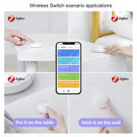 Interruptor Sin Fichas Ewelink Zigbee Inteligente Botón De Empuñadura Control Remoto Automatización Escenario Compatible Con Zigbee2MQTT - details 0
