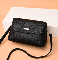 Bolso De Hombro Negro Para Mujer De Cuero PU Color Sólido Bolso Cruzado Mensajero Monedero Mano Bolsos De Moda - details 10