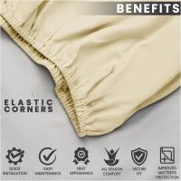 Sábana Bajera Ajustable de Poliéster – Cama 90 a 180 cm, Bolsillo Profundo 25 cm - details 2
