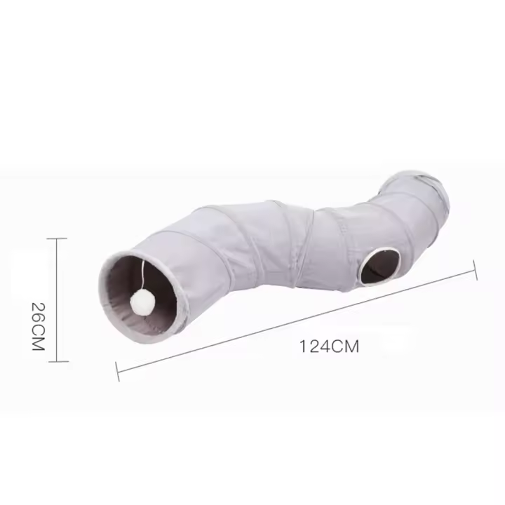 Juguete Para Gatos Tubo De Juego Plegable Con Papel Picante Y Suave Para Buscar Y Esconder Juguetes Para Gatos Interiores - 1