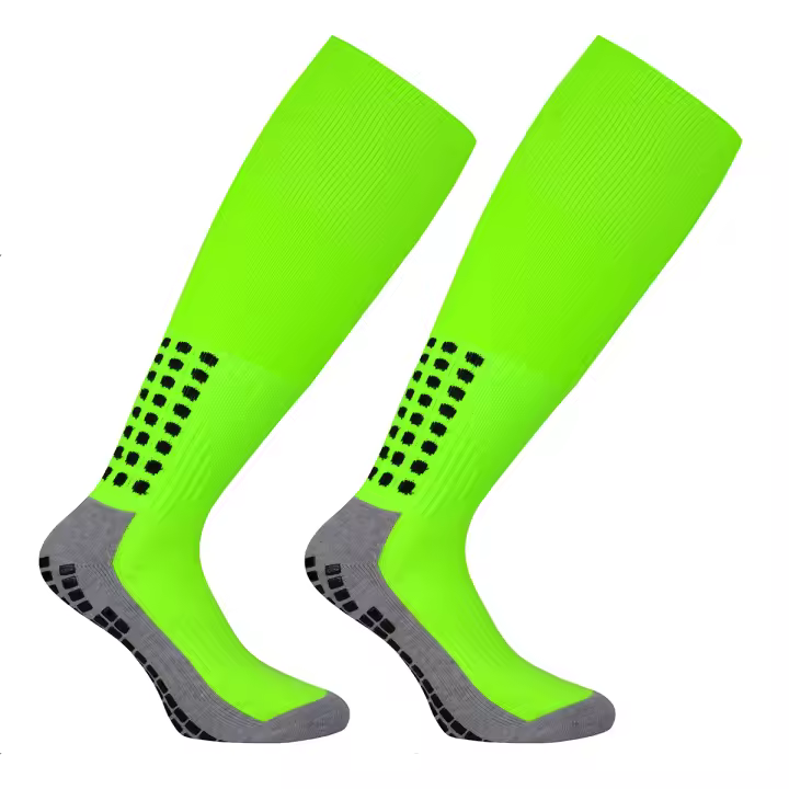 Calcetines De Fútbol Antideslizantes Medio Calf Non Slip Con Suela De Silicona Para Hombres Calcetines Deportivos De Ciclismo - 1