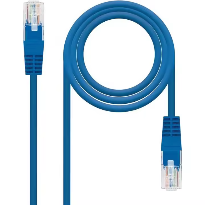 Nanocable Cable Red Latiguillo Cat.6 UTP AWG24, Azul, 25cm - 1