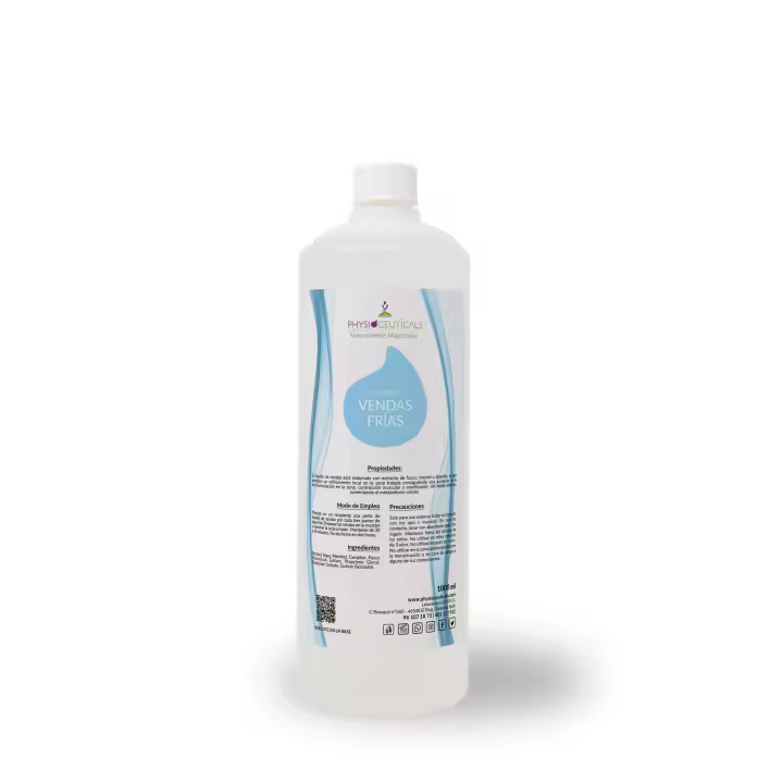 - Physioceuticals Líquido de Vendas Frias 1000 ml (Fucus,Castaño de Indias, Alcanfor,Menthol) - 1