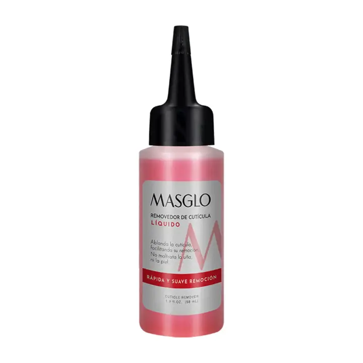Masglo Removedor de Cutícula en Líquido 58mL - Removedor de Cutícula para la Uña - Rápida y Suave Remoción - 1