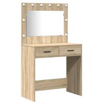Conjunto de tocador de 2 piezas vidaXL con LED en madera de roble de Sonoma - details 1