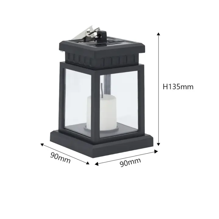 Linterna Colgante LED Parpadeante Retro para Decoración Camino - 1