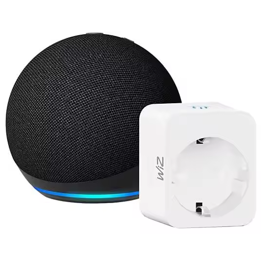 Echo Dot Amazon (5.ª generación), Altavoz inteligente wifi y Bluetooth con Alexa, con sonido más potente y de mayor amplitud, Antracita, Azul marino, Blanco - 1