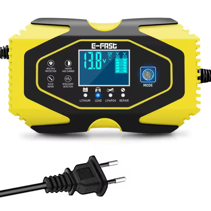 Cargador De Batería De Coche Automático 12V 6A 24V 3A Reparación De Poder Pulso Para Baterías Gel AGM Litio LiFePo4 Plomo Ácido - 1