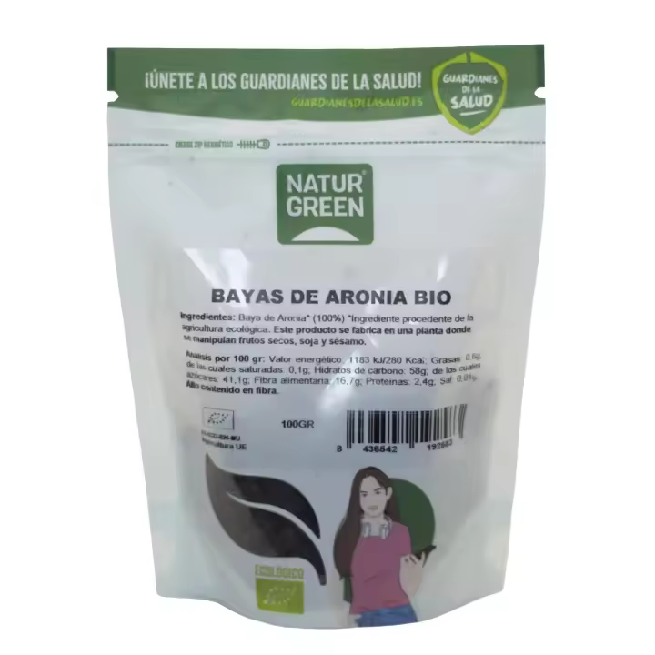 Naturgreen Bayas de Aronia 100 Gr Alimento Ecológico - 1
