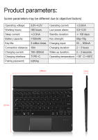 Teclado Bluetooth Plegable HUWEI Con Touchpad Y Iluminación Para IOS Android Windows iPad Tableta Teléfono Xiaomi Huawei - details 8