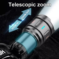 Lámpara Frontal Super Potente 9900LM Con Sensor IR 800W LED Luz De Mano Recargable 3500 Metro Para Pesca Y Camping - details 7