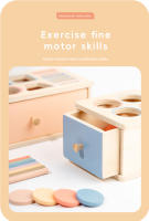 Juguete Montessori Para Bebé Caja De Monedas De Madera Cognición De Colores Y Formas Juego Educativo De Alineación De Objetos Permanentes Para Desarrollo De Motricidad Finas - details 4