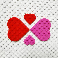 10pcs Bloques De Construcción Clásicos Accesorios Corazón Amoroso Juguetes Para Niñas Regalo De Acción De Gracias Y Navidad - details 1