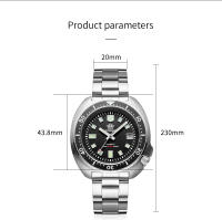 Reloj Mecánico De Pulsera ADDIESDIVE Con Cristal De Esmeralda Resistente Al Rasguño Para Hombre Diseño De Moda Acero Inoxidable Automático Resistente Al Agua Para Buceo - details 7