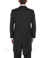 Traje Formal Azul Para Hombre 2024 Con Chaqueta Y Pantalones Doble Botón Estilo Casuál Para Boda Y Ocasiones Elegantes - details 3