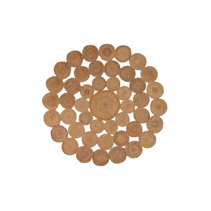 Adda Home Alfombra Yute Natural 200x200 Cm - Decoración Hogar - 1